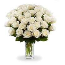 Buchet 31 trandafiri albi